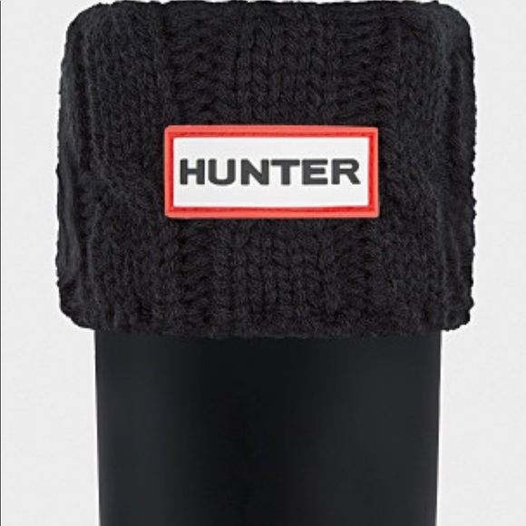 Hunter Six-Stitch Knit Boot Socks in Black - Picture 5 of 5